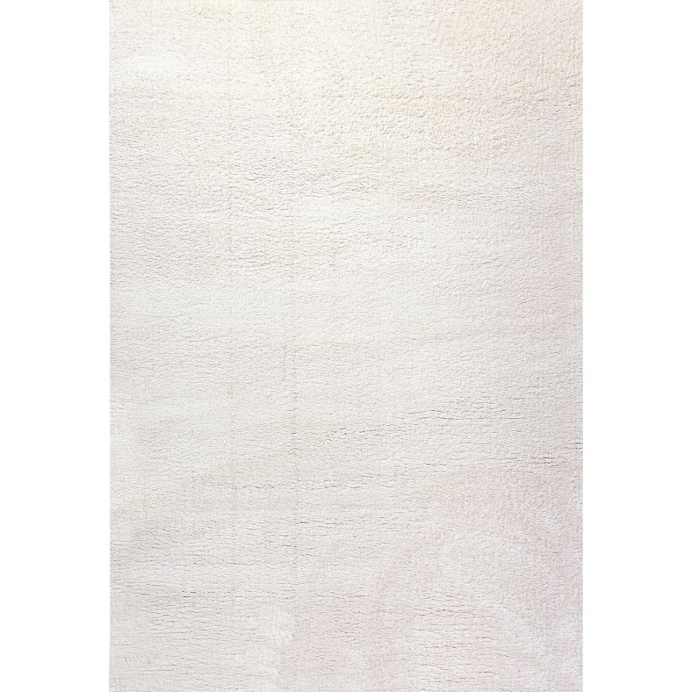 Dynamic Rugs 5900-100 Silky Shag 3.11 Ft. X 5.7 Ft. Rectangle Rug in Ivory